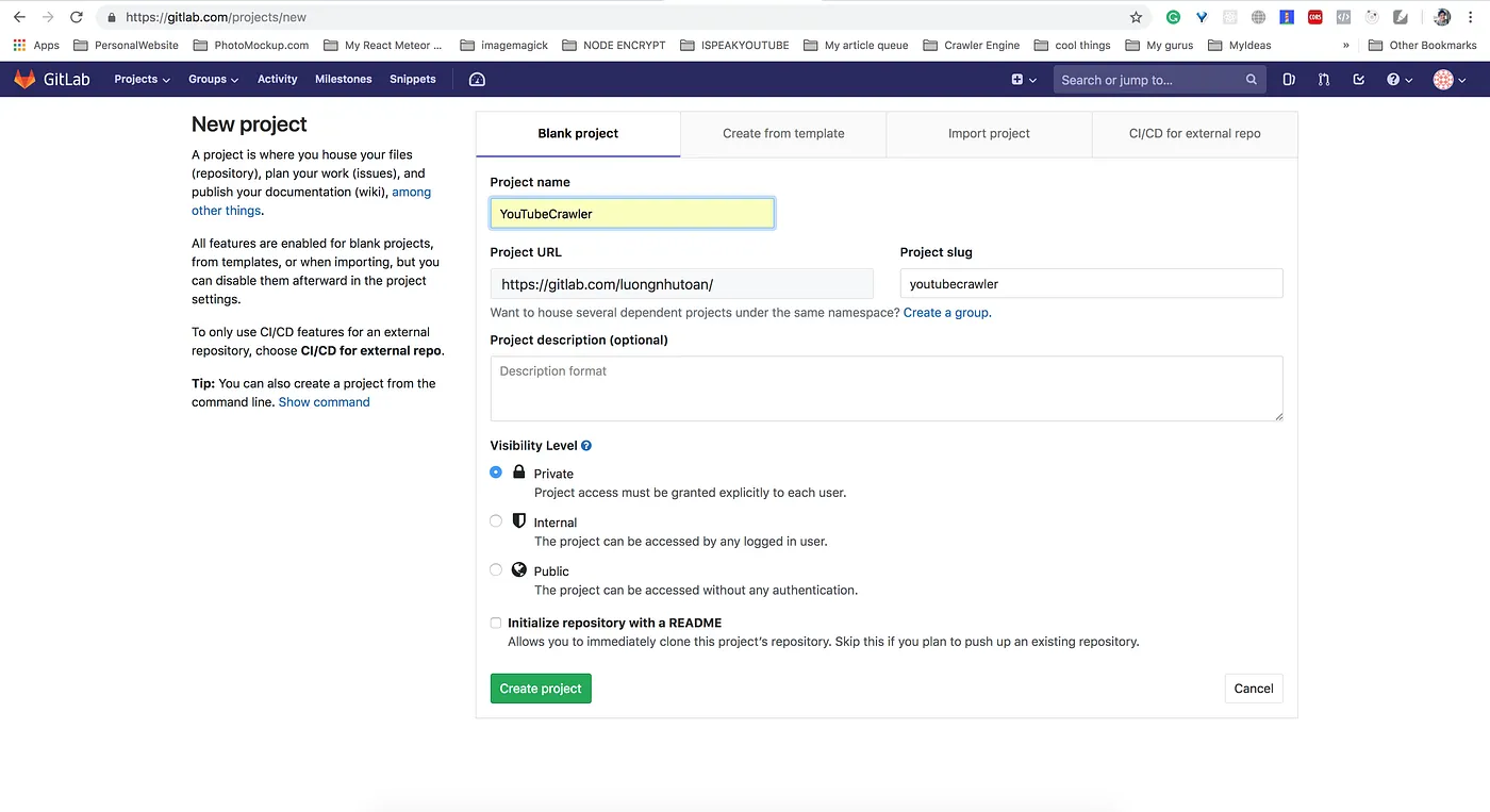 Build Full-stack Product series: Setup GitLab repo for your new Project