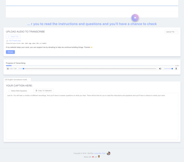 TranscriptBot.com: Real-time Transcribe Service apply Speech-to-Text recognition technology